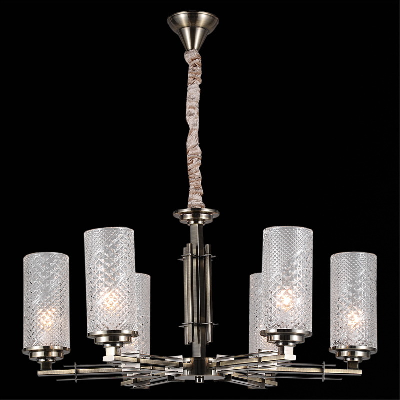 Подвесная люстра Illumico IL8682-6P-10 BR Подвесная люстра Illumico IL8682-6P-10 BR