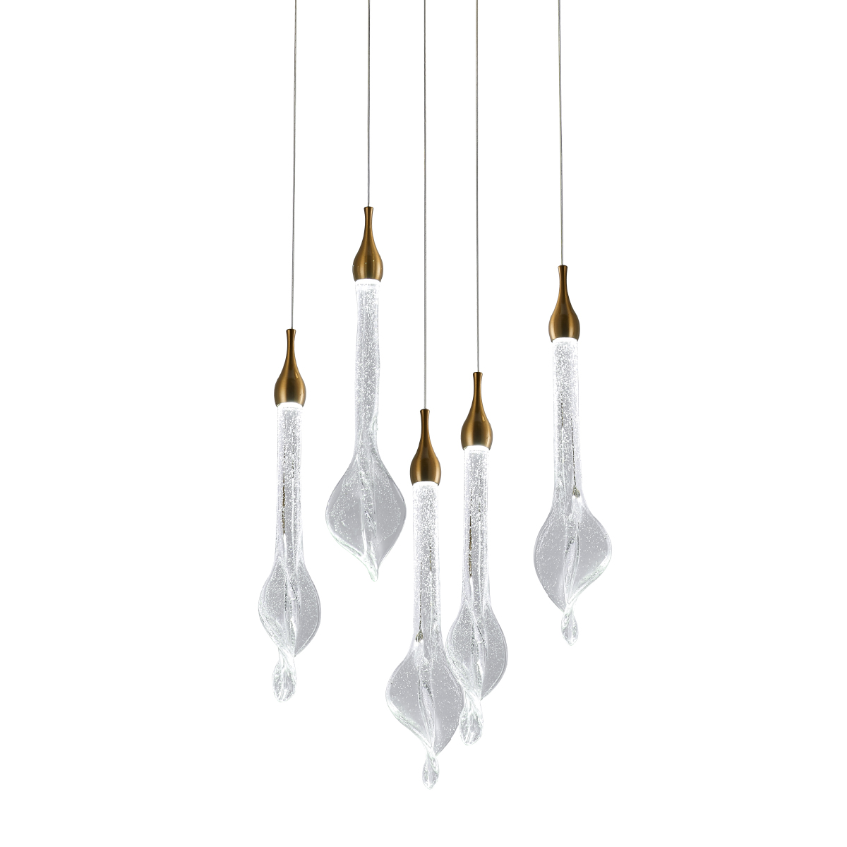 Подвесной светильник Delight Collection OD2433-5 gold/clear Подвесной светильник Delight Collection OD2433-5 gold/clear