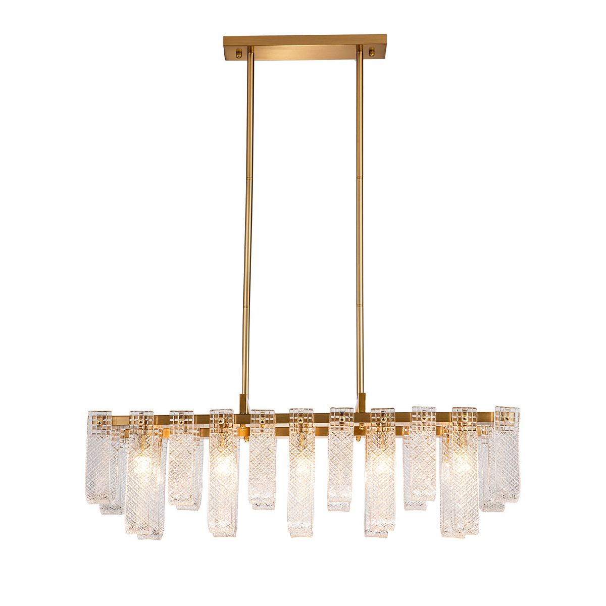 Люстра на штанге Indigo Brina 12027/10PL Brass V000367 Люстра на штанге Indigo Brina 12027/10PL Brass V000367