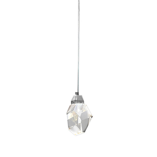 Подвесной светильник Delight Collection Crystal rock MD-020B-1 chrome Подвесной светильник Delight Collection Crystal rock MD-020B-1 chrome