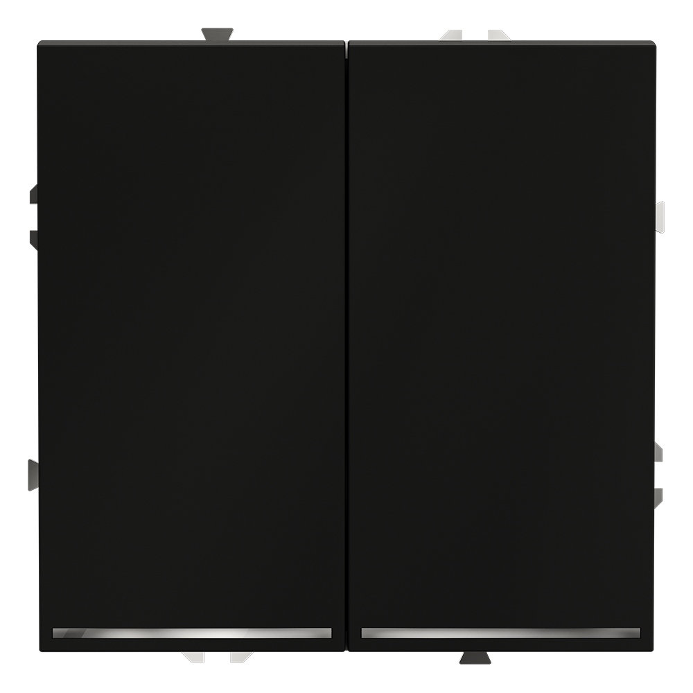 Проходной переключатель двухклавишный с подсветкой Voltum S70 VLS020408