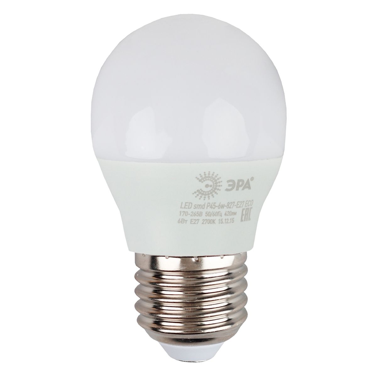 Лампа светодиодная Эра E27 8W 2700K LED P45-8W-827-E27 R Б0053028 Лампа светодиодная Эра E27 8W 2700K LED P45-8W-827-E27 R Б0053028