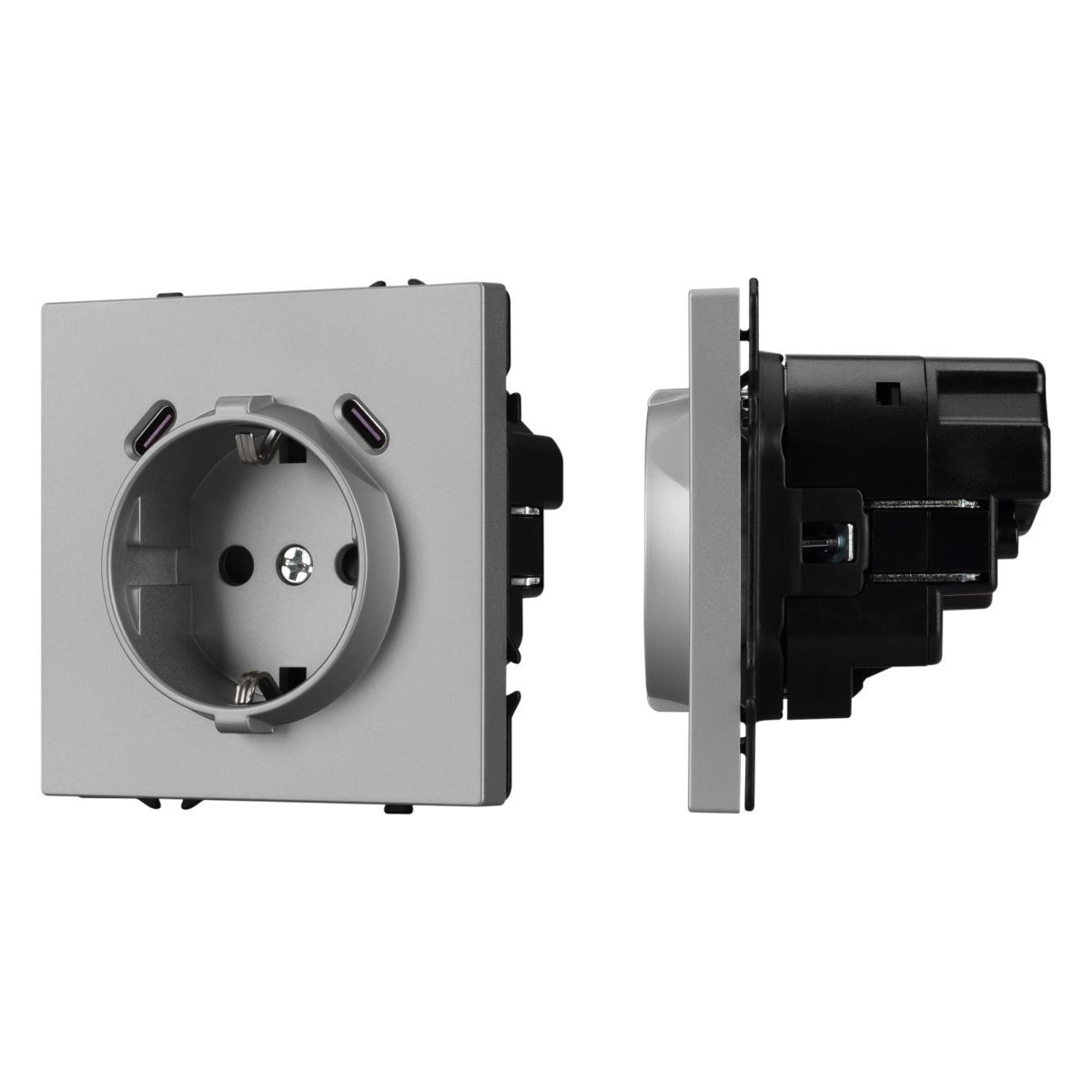 Механизм розетки с USB зарядкой Arlight SCT-NOBE-MUCC-SFPL-IS (230V, 16A) 061817
