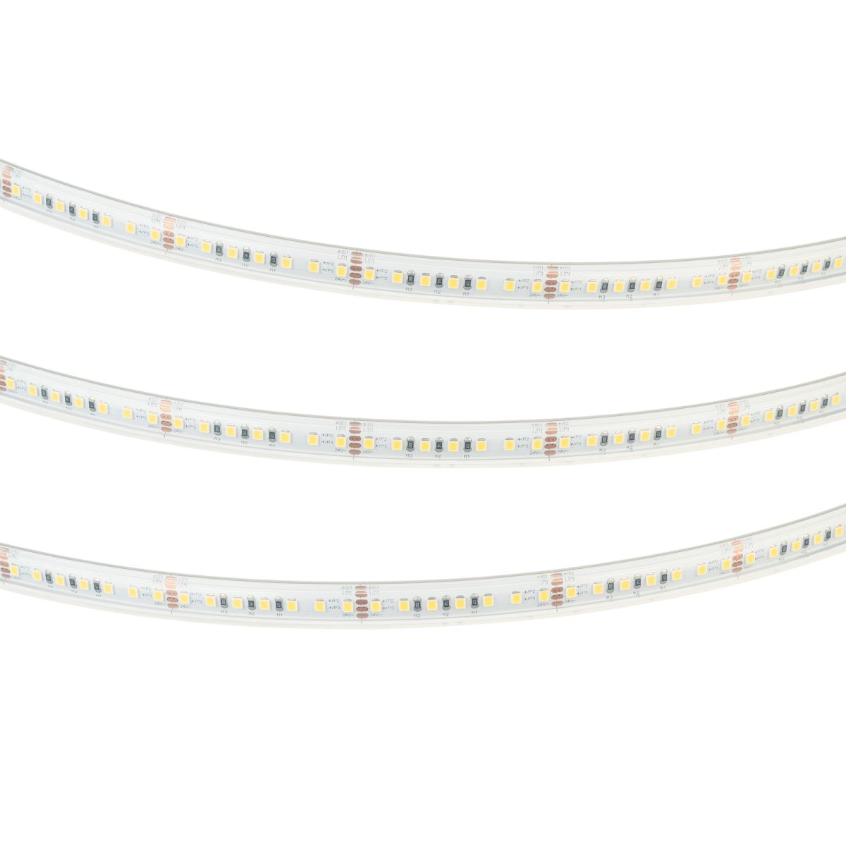 Светодиодная лента герметичная Arlight RTW-PS-A140-12mm 24V Warm3000 (4-18 W/m, IP67, 5m) (CRI>90) 063854
