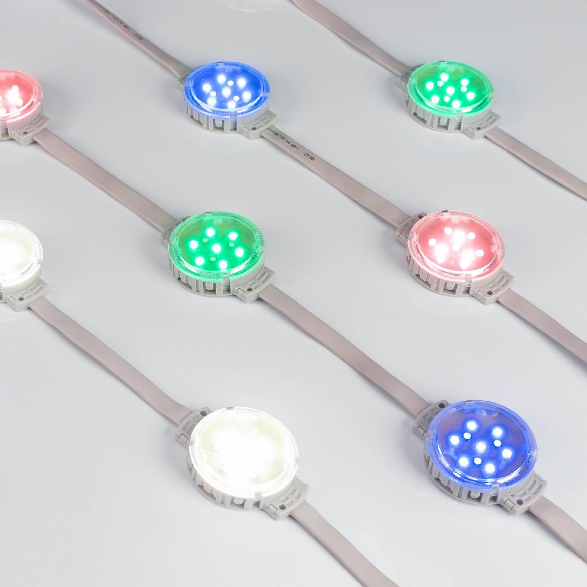 Модуль управляемый Arlight DMX-F10-D50 24V RGBW-Day (2W, IP68, 120 deg) 039489