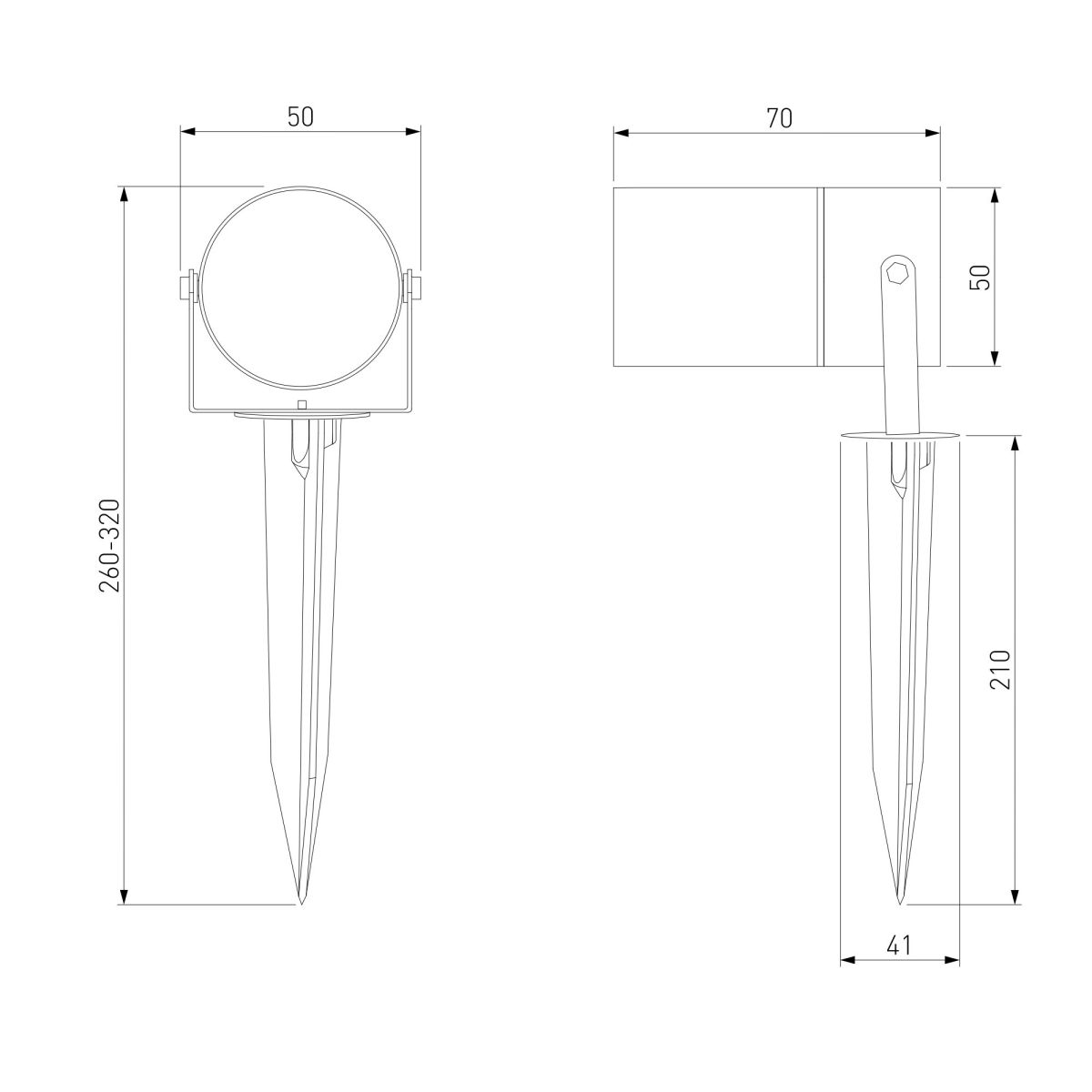 Ландшафтный светильник Elektrostandard Landscape 35043/H черный 4690389219368 a072086