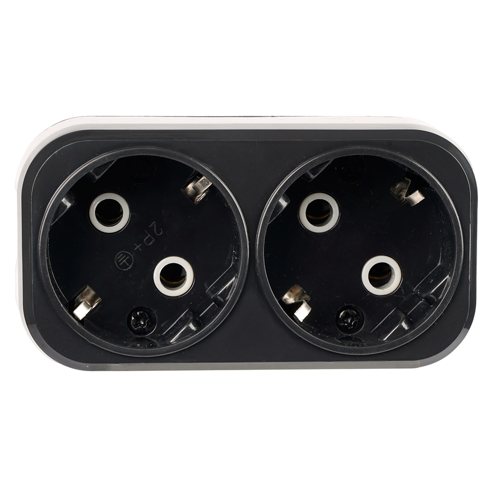 Разветвитель сетевой 2-местный Stekker 250V 16A ABS ADP16-22-20 50680