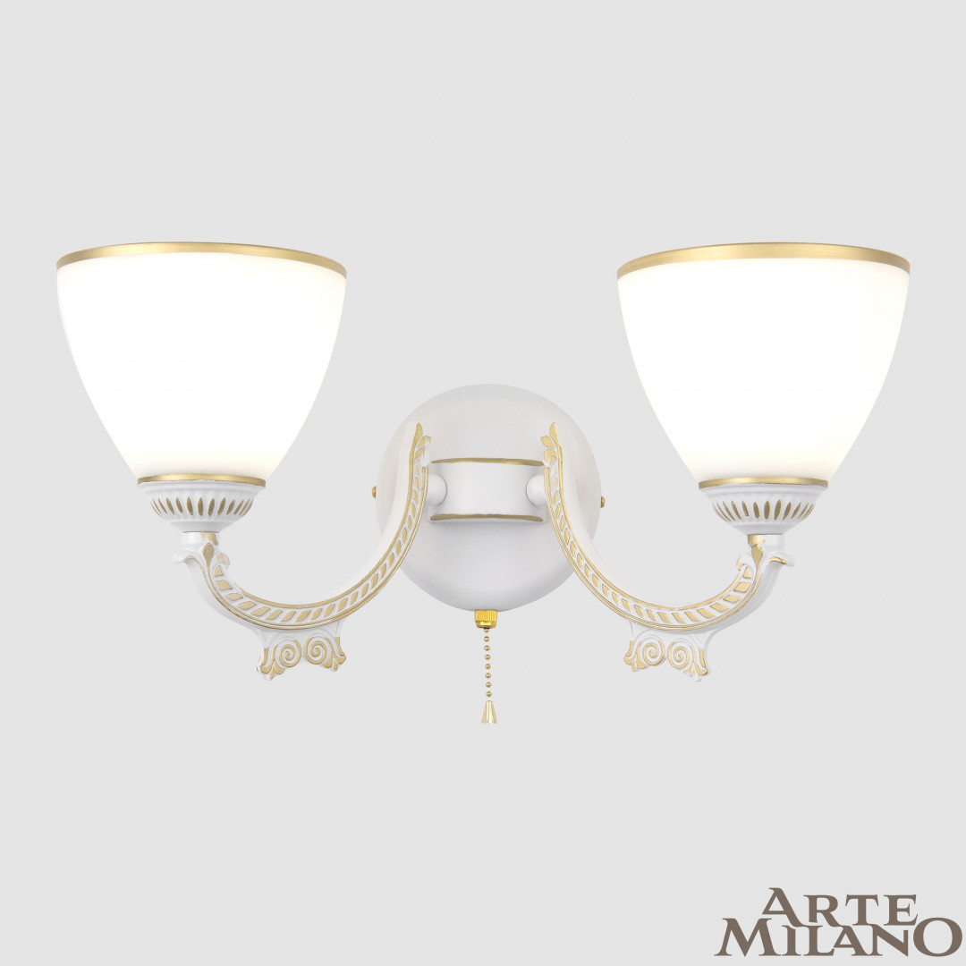 Бра Arte Milano 342837/2W WT+G Бра Arte Milano 342837/2W WT+G