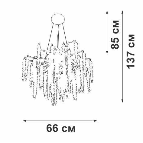 Подвесная люстра Vitaluce V28551-8/7S Подвесная люстра Vitaluce V28551-8/7S