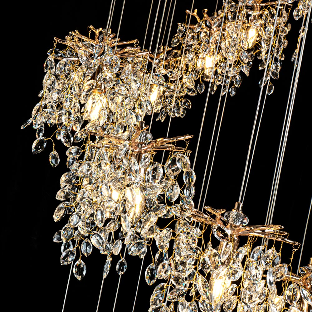 Каскадная люстра Modelux ML.6555.25 GD