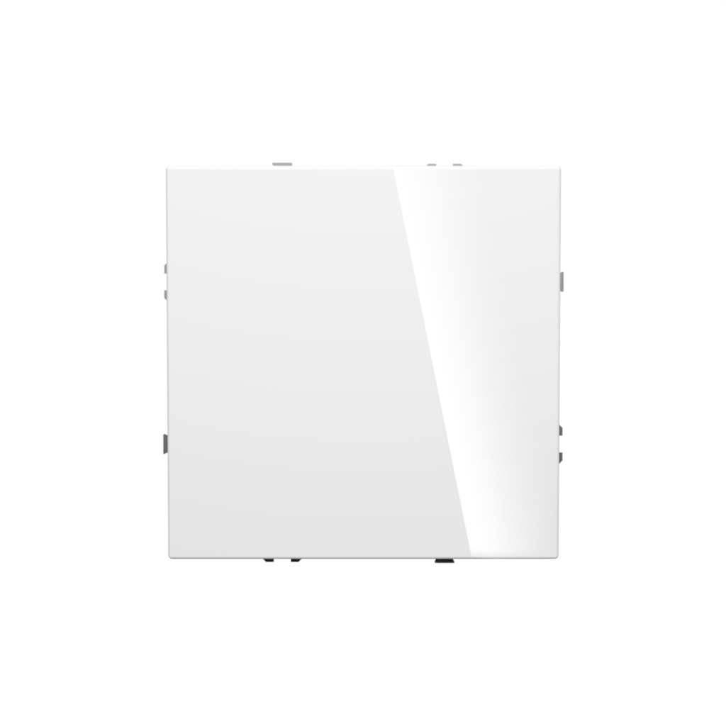 Выключатель одноклавишный с подсветкой Voltum S70 VLS010201 (белый глянцевый)