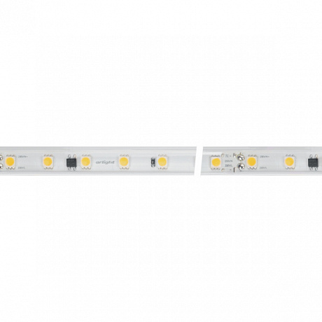 Светодиодная влагозащищенная лента Arlight 8W/m 54LED/m 5060SMD теплый белый 10M 029402(2)