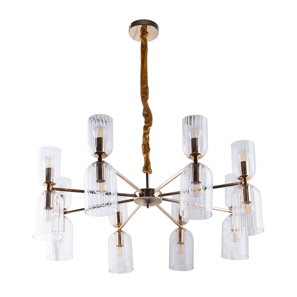 Подвесная люстра Arte Lamp Charm A1623LM-16GO Подвесная люстра Arte Lamp Charm A1623LM-16GO