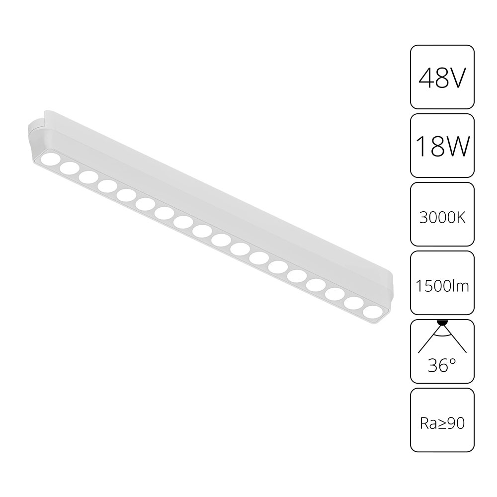 Трековый магнитный светильник Arte Lamp Rapid A1169PL-1WH Трековый магнитный светильник Arte Lamp Rapid A1169PL-1WH