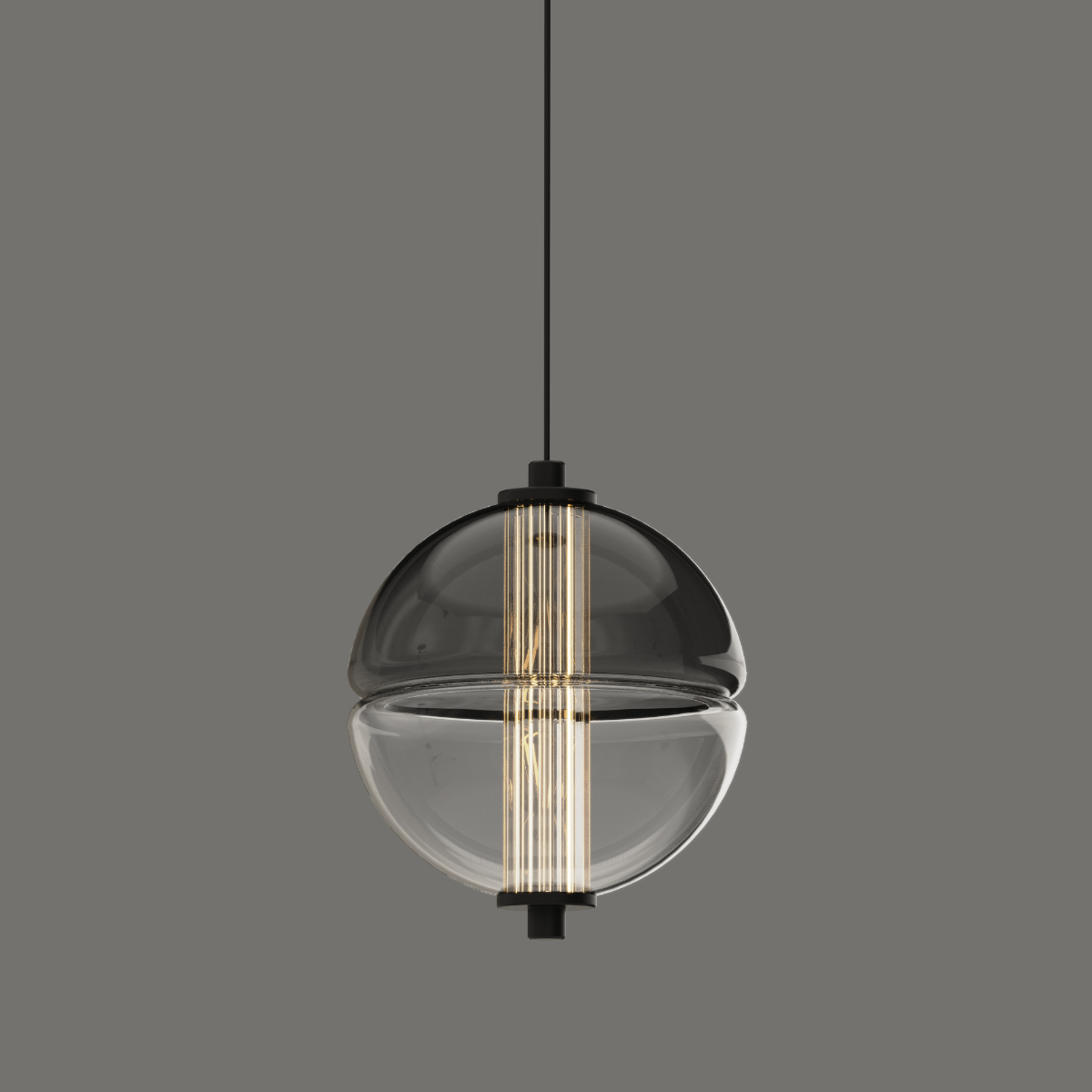Подвесной светильник Delight Collection MD24022079-1A black/smoky Подвесной светильник Delight Collection MD24022079-1A black/smoky