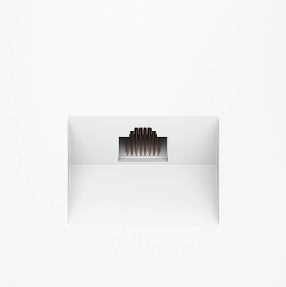 Розетка компьютерная Voltum S70 VLS060102 (белый матовый)