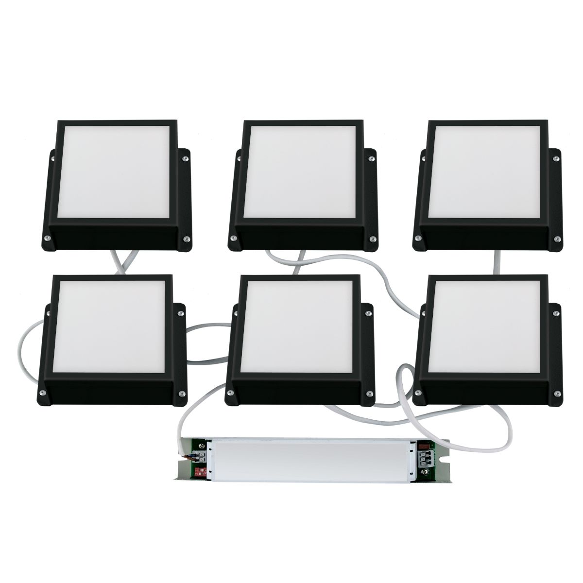 Встраиваемый светильник Uniel ULP-1010-42W/4000K IP54 GRILYATO OPAL BLACK KIT06 UL-00012834