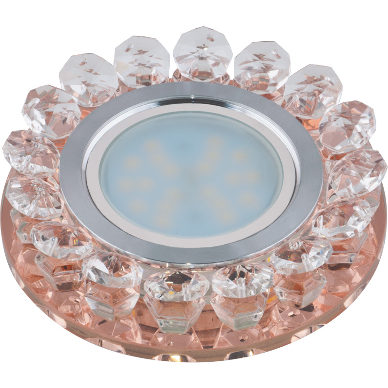Встраиваемый светильник Fametto Luciole DLS-L102 GU5.3 CHROME/PEACH 10001 Встраиваемый светильник Fametto Luciole DLS-L102 GU5.3 CHROME/PEACH 10001