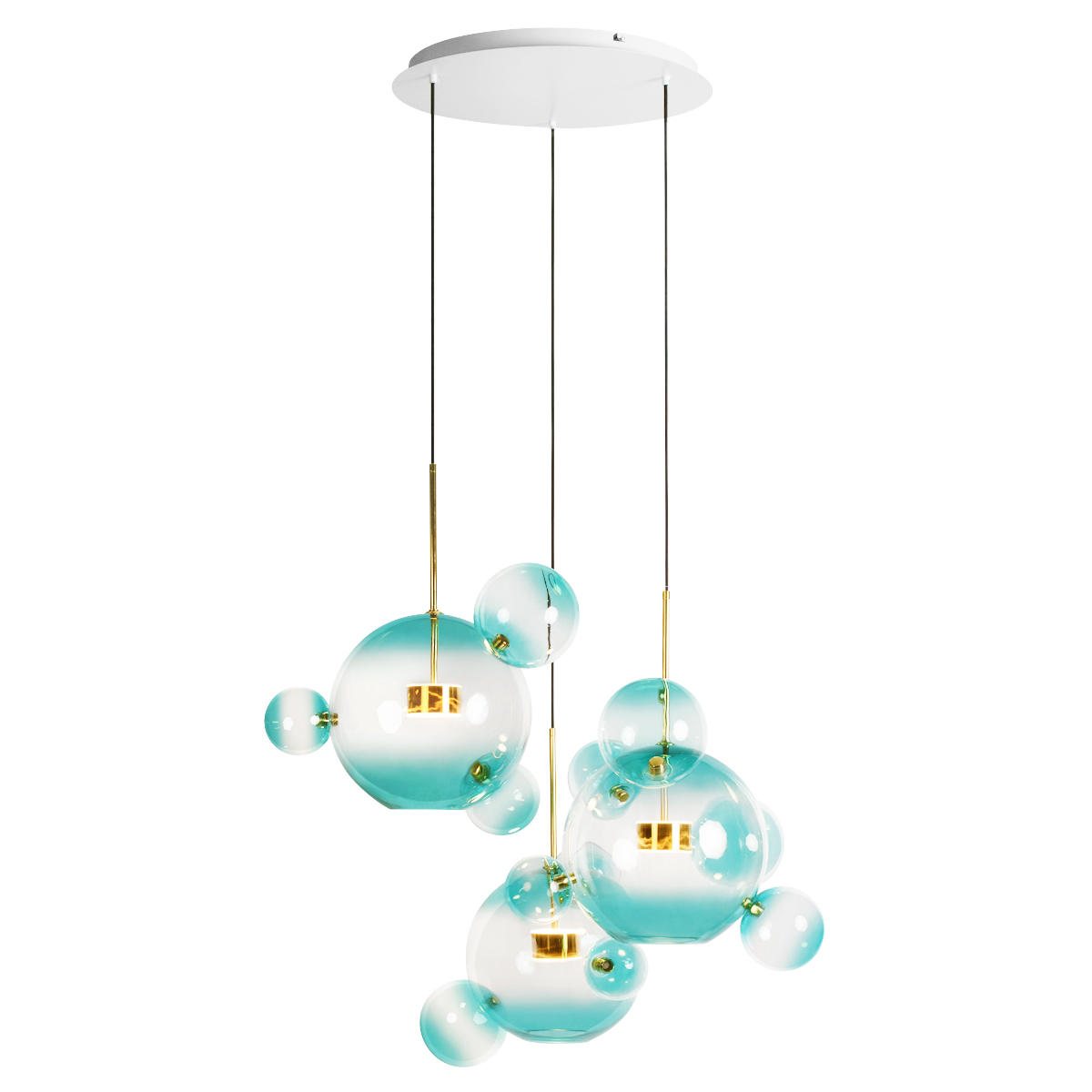 Подвесная люстра Loft IT Bolle 2027-D3 Blue Подвесная люстра Loft IT Bolle 2027-D3 Blue