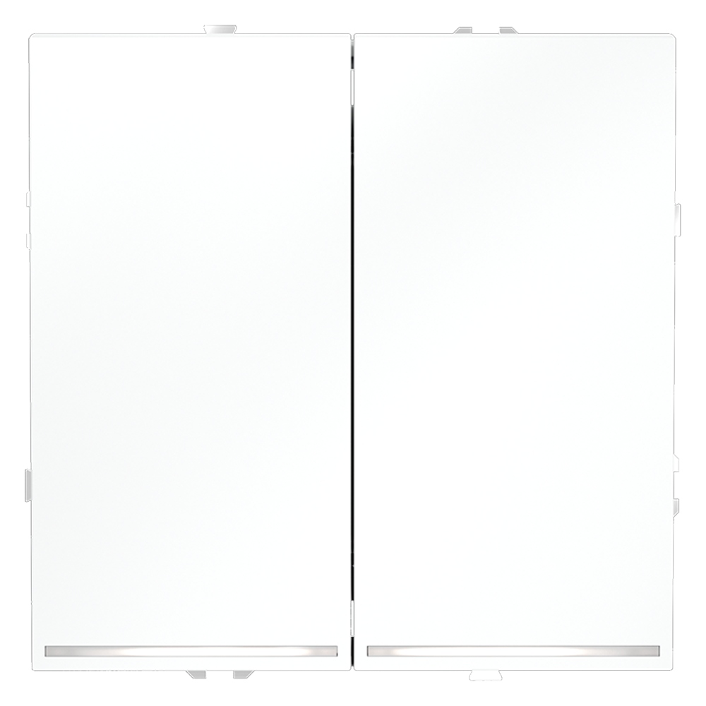 Проходной переключатель двухклавишный с подсветкой Voltum S70 VLS020402