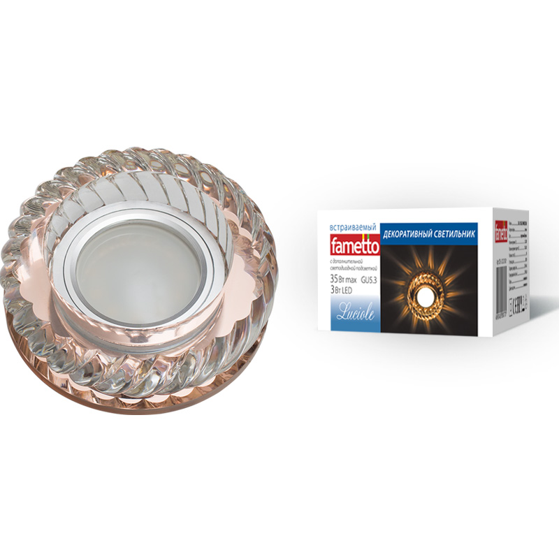 Встраиваемый светильник Fametto Luciole DLS-L123 GU5.3 BRONZE/CLEAR UL-00000373 Встраиваемый светильник Fametto Luciole DLS-L123 GU5.3 BRONZE/CLEAR UL-00000373