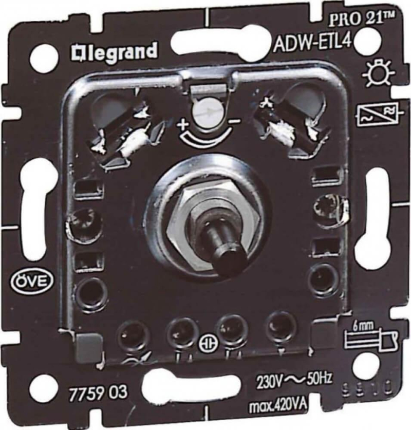Диммер поворотный Legrand Galea Life 420W 775903 Диммер поворотный Legrand Galea Life 420W 775903