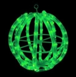 Фигура LED 3D  "Шар из дюралайта", Диаметр 30см, Зеленый IP44 F