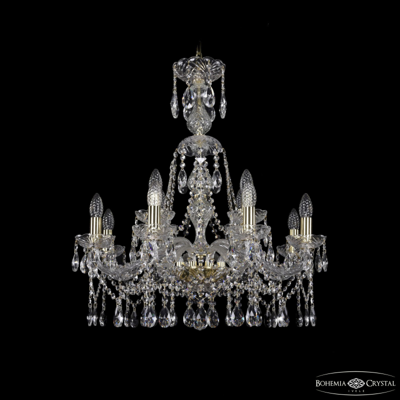 Подвесная люстра Bohemia Ivele Crystal 1413/8+4/220/XL-73 G