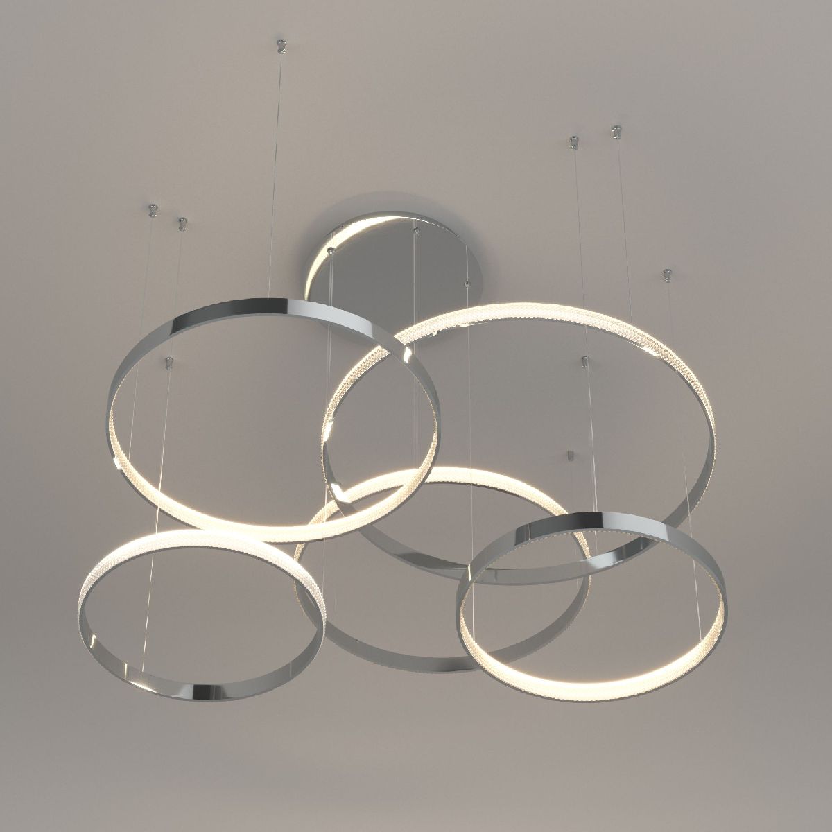 Подвесная люстра Eurosvet Posh 90175/5 хром a045416 Подвесная люстра Eurosvet Posh 90175/5 хром a045416