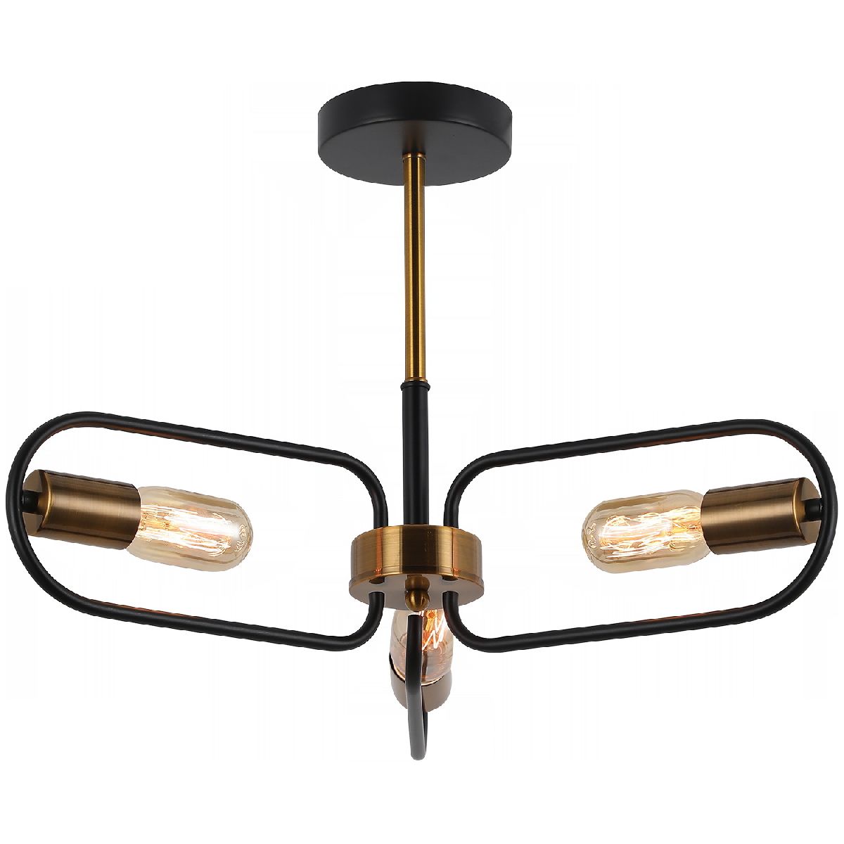 Люстра на штанге Illumico IL8253-3COU-79 BK GD Люстра на штанге Illumico IL8253-3COU-79 BK GD