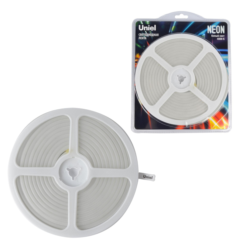 Светодиодная лента Uniel ULS-N01-2835-120LED/m-6mm-IP67-DC12V-9W/m-5M-4000K блистер Светодиодная лента Uniel ULS-N01-2835-120LED/m-6mm-IP67-DC12V-9W/m-5M-4000K блистер