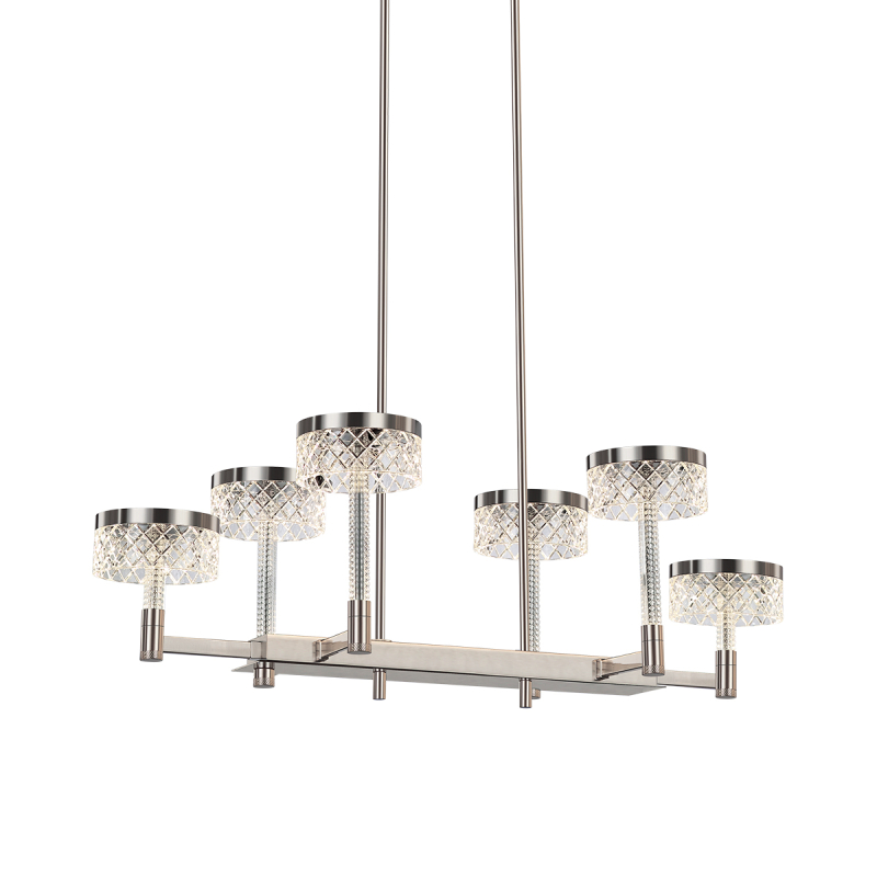 Подвесная люстра Delight Collection MD21020075 MD21020075-6B satin nickel Подвесная люстра Delight Collection MD21020075 MD21020075-6B satin nickel