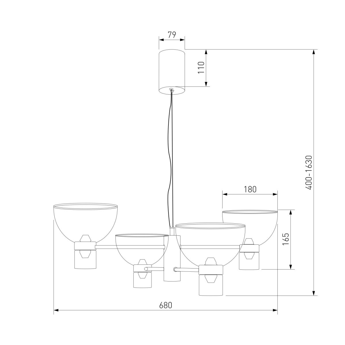 Подвесной светильник Eurosvet Vial 204053 LED a072060