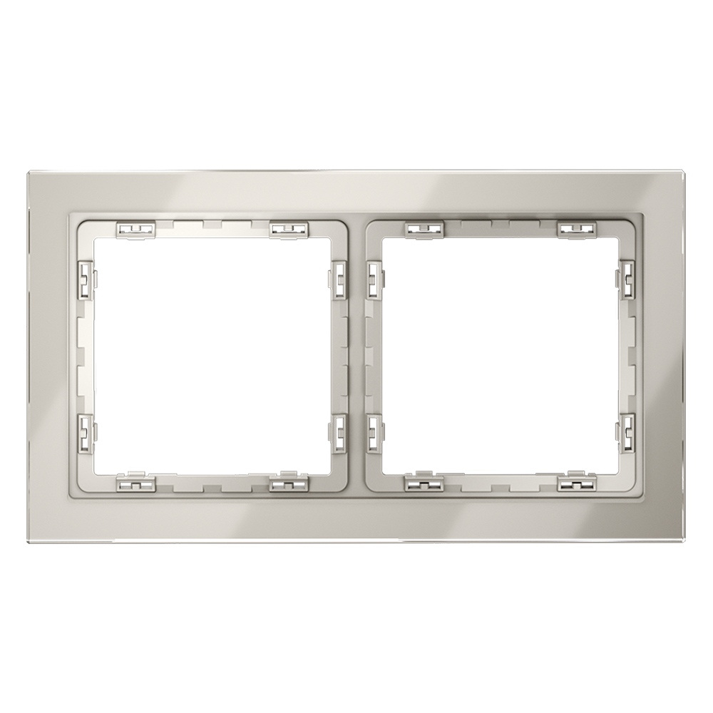 Рамка на 2 поста Voltum S70 VLS110203 (кашемир, стекло)