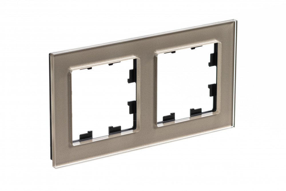 Рамка 2-ая Systeme Electric AtlasDesign Nature Стекло шампань ATN320502