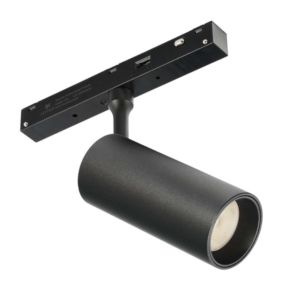 Трековый магнитный светильник MyFar Рэй MT0240-12W3CCT-CSM-B
