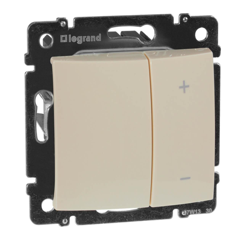 Диммер кнопочный Legrand Valena 600W слоновая кость 774174 Диммер кнопочный Legrand Valena 600W слоновая кость 774174