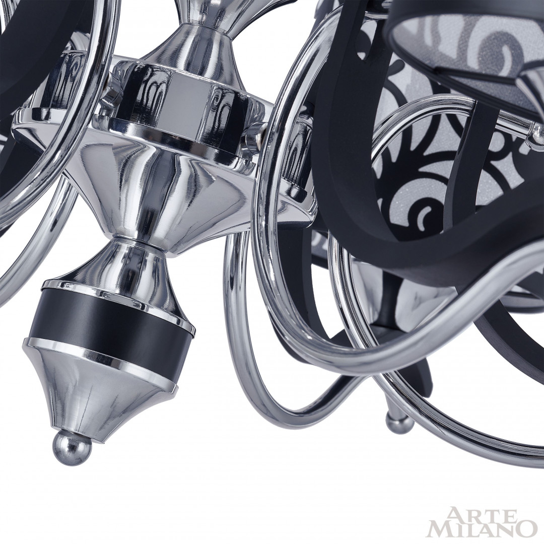 Подвесная люстра Arte Milano Florentia-4957 304957/6 Bk/Ni