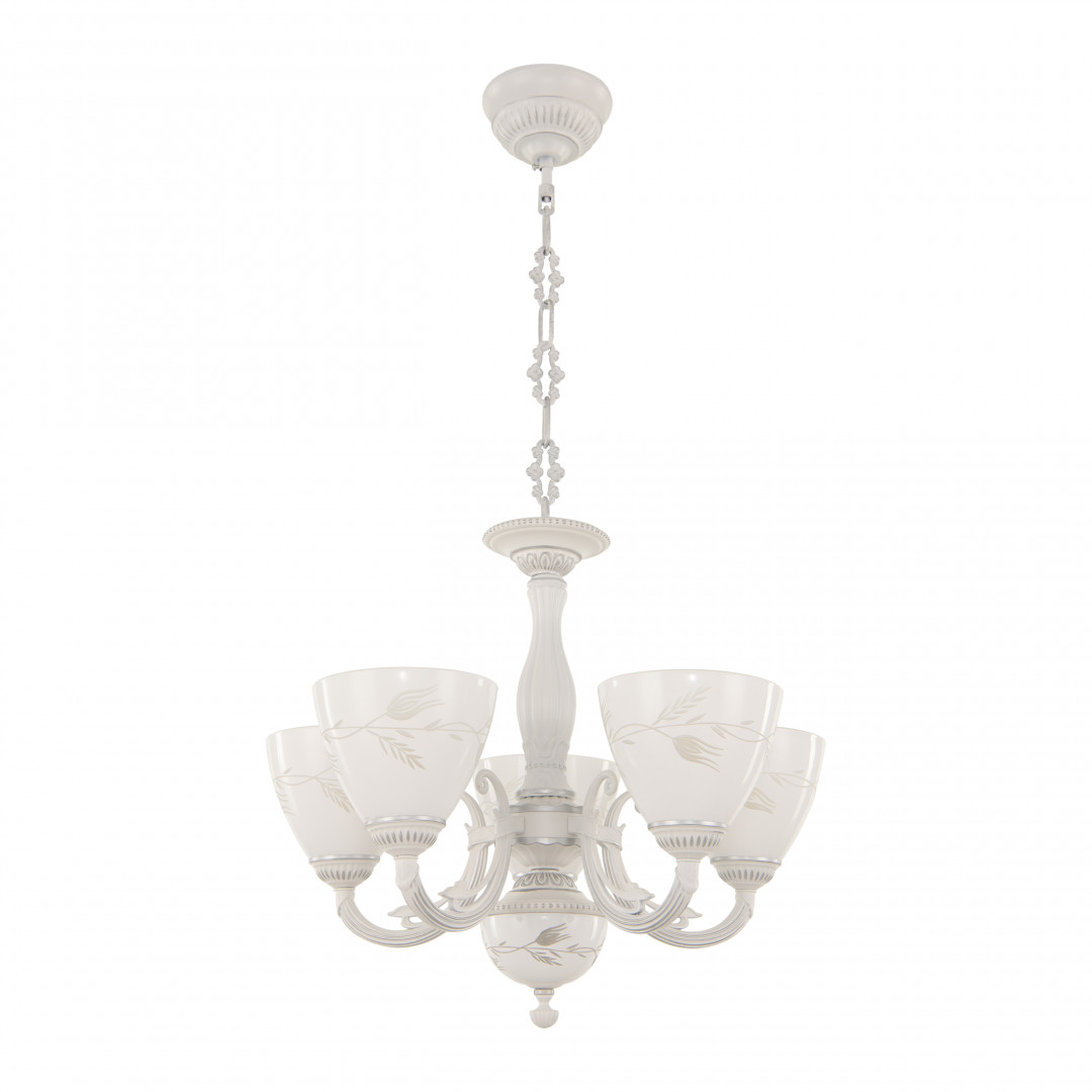 Подвесная люстра Arte Milano 343659/5 WT+SL Подвесная люстра Arte Milano 343659/5 WT+SL