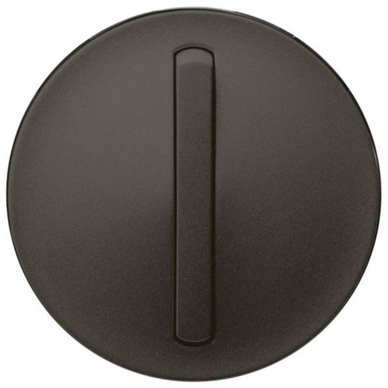 Лицевая панель Legrand Celiane выключателя одноклавишного с контурной подсветкой графит 065203