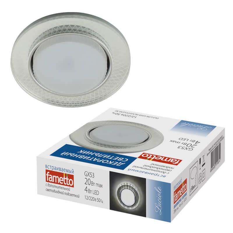 Встраиваемый светильник Fametto Luciole DLS-L156 GX53 GLASSY/CLEAR 3D Встраиваемый светильник Fametto Luciole DLS-L156 GX53 GLASSY/CLEAR 3D