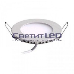 Светильник LED встраиваемый, круг, белый, 14W, 220V, холодный 6500К, 1050Lm