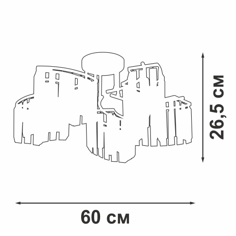 Потолочная люстра Vitaluce V5884-0/5PL
