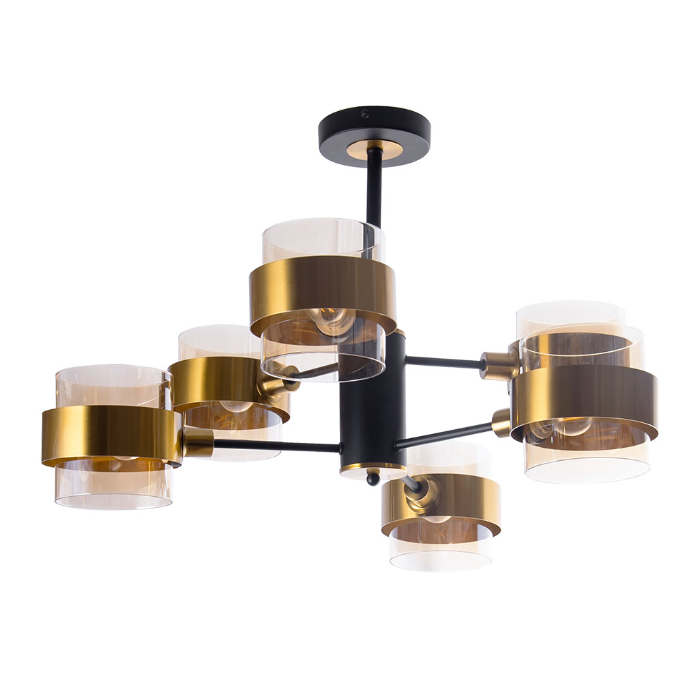 Люстра на штанге Arte Lamp Carlo A8205SP-6BK Люстра на штанге Arte Lamp Carlo A8205SP-6BK