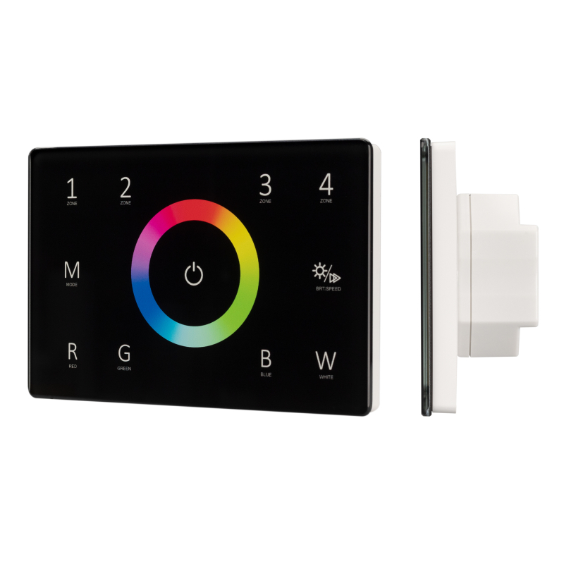 Панель Arlight Sens Smart-P85-RGBW Black (230V, 4 зоны, 2.4G) 028405 Панель Arlight Sens Smart-P85-RGBW Black (230V, 4 зоны, 2.4G) 028405