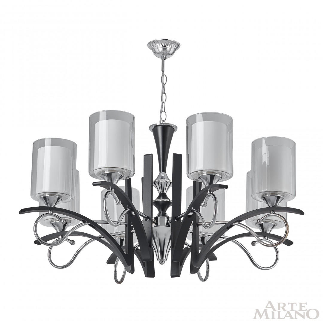 Подвесная люстра Arte Milano Florentia-9167 309167/8 Bk/Ni