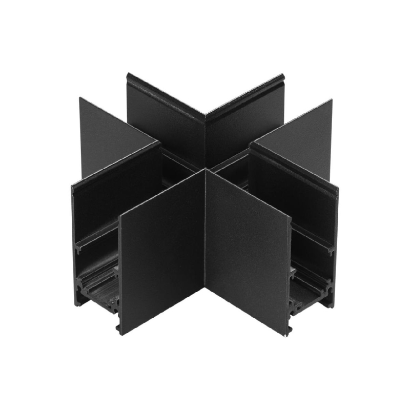 Соединитель X-образный для низковольтного шинопровода Novotech Flum 135172 Соединитель X-образный для низковольтного шинопровода Novotech Flum 135172