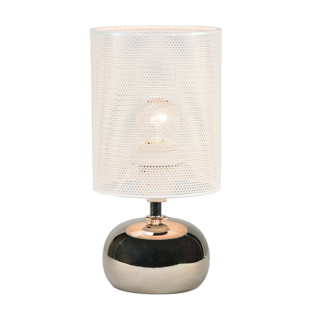 Настольная лампа Uniel UML-B307 E14 SILVER/WHITE UL-00012423