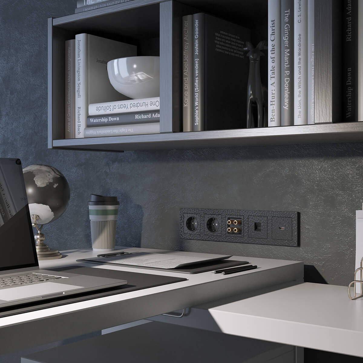 Розетка Werkel Hammer черный 4690389162596 Розетка Werkel Hammer черный 4690389162596