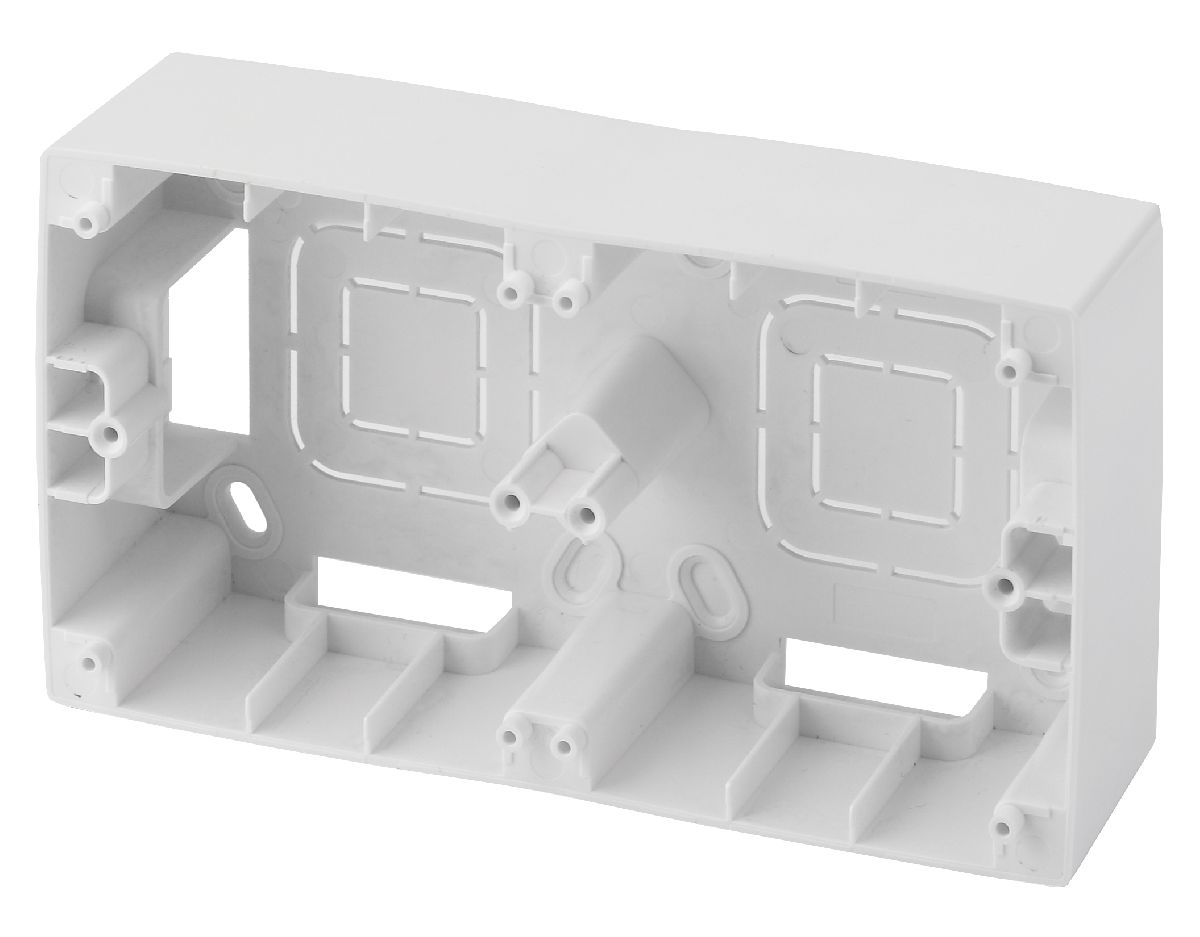 Коробка для накладного монтажа на 2 поста Эра 12-6102-01 Б0043170